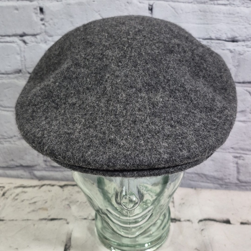 Vintage Wool Flat Cap Mens Size L/XL Gray Golf Winter Academia
